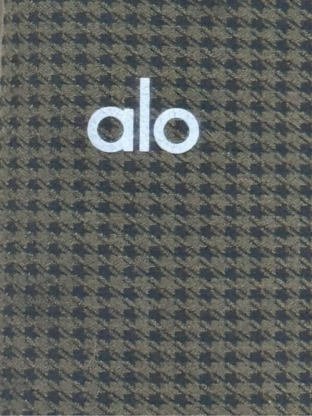 Alo Yoga Olive Green & Black Houndstooth Matching Set
